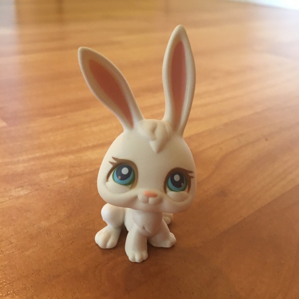 Lps rare white long rated bunny